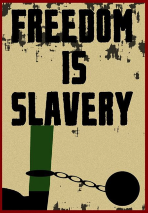 freedom is slavery image